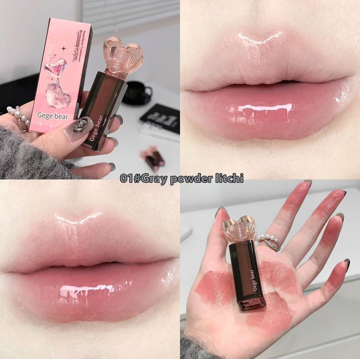 Moisturizing Lip Lacquer Water-Based Gloss with Mirror Finish - Multiple Colors