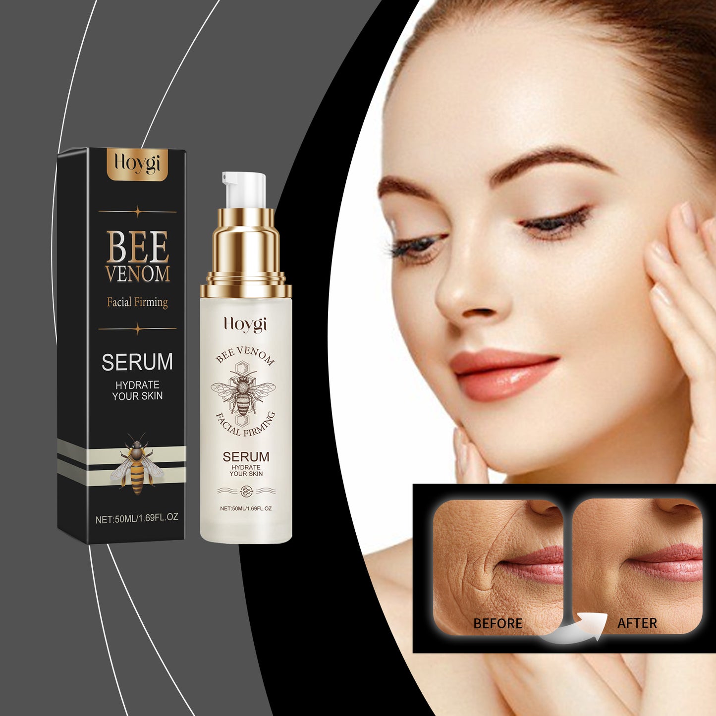 Bee Venom Facial Essence - Collagen Firming & Hydrating Serum (50ml)