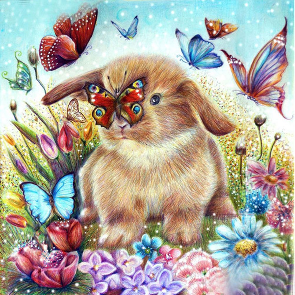 5D Diamond Painting Kit for Animals - Resin Rhinestone Cross Stitch Art