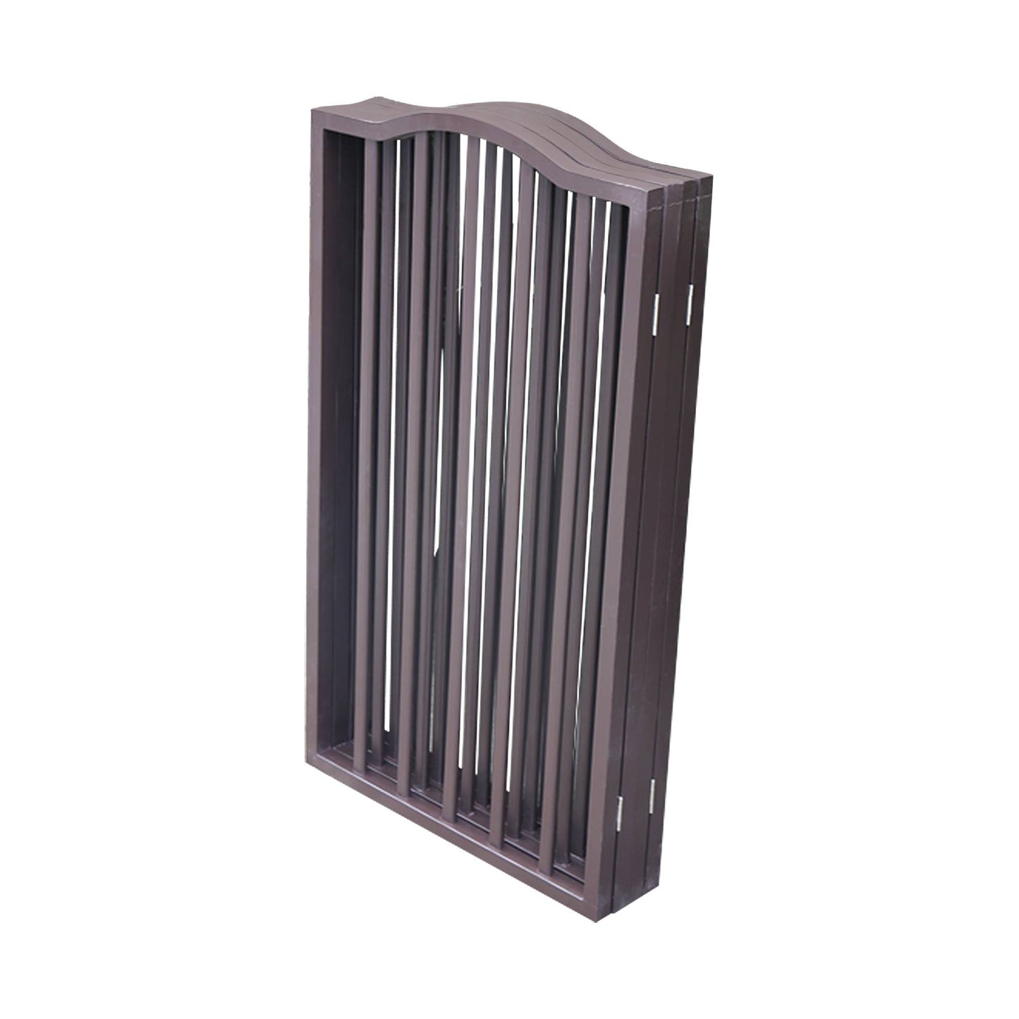 Folding Wooden Pet Gate for Doorways and Stairs - Adjustable, No Installation