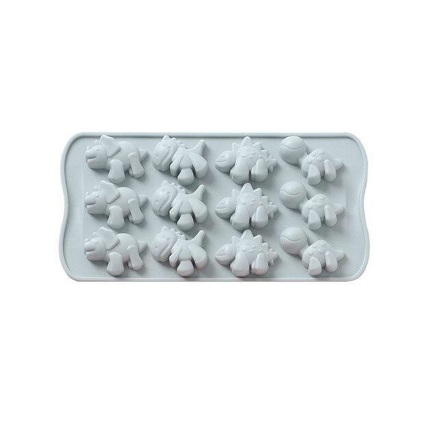 Animal Shape Silicone Mold for Chocolate Candy Baking Ice Cube Crafts - Pink & Blue Variants