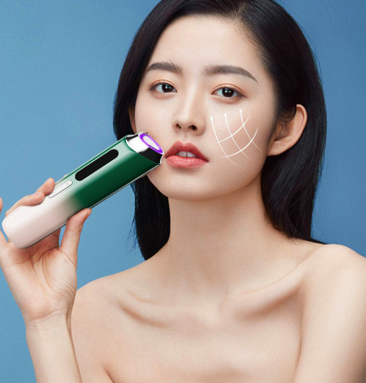 Electronic Facial Care Device for Home Use, USB & Green Gradient