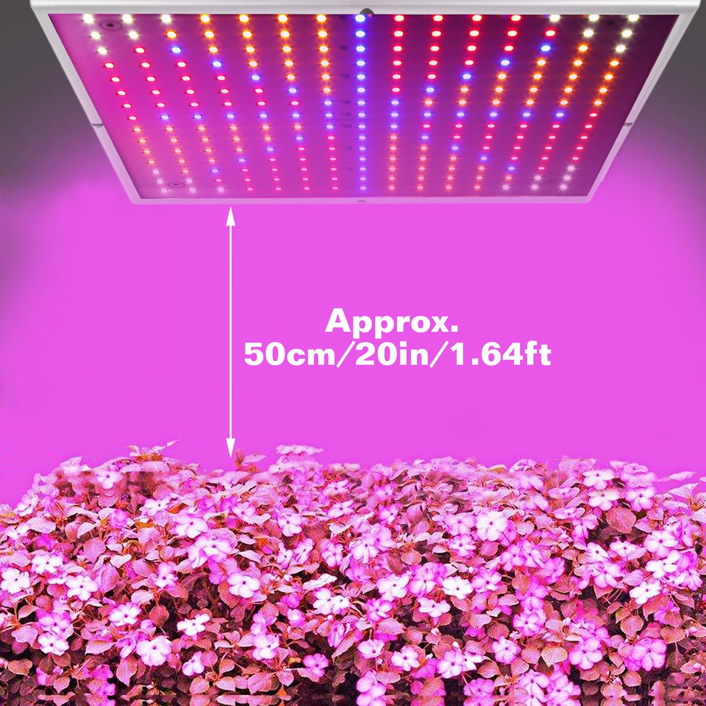 Full Spectrum LED Grow Light - 225 LEDs Indoor Plant Lamp for Herbs Vegetables & Flowers