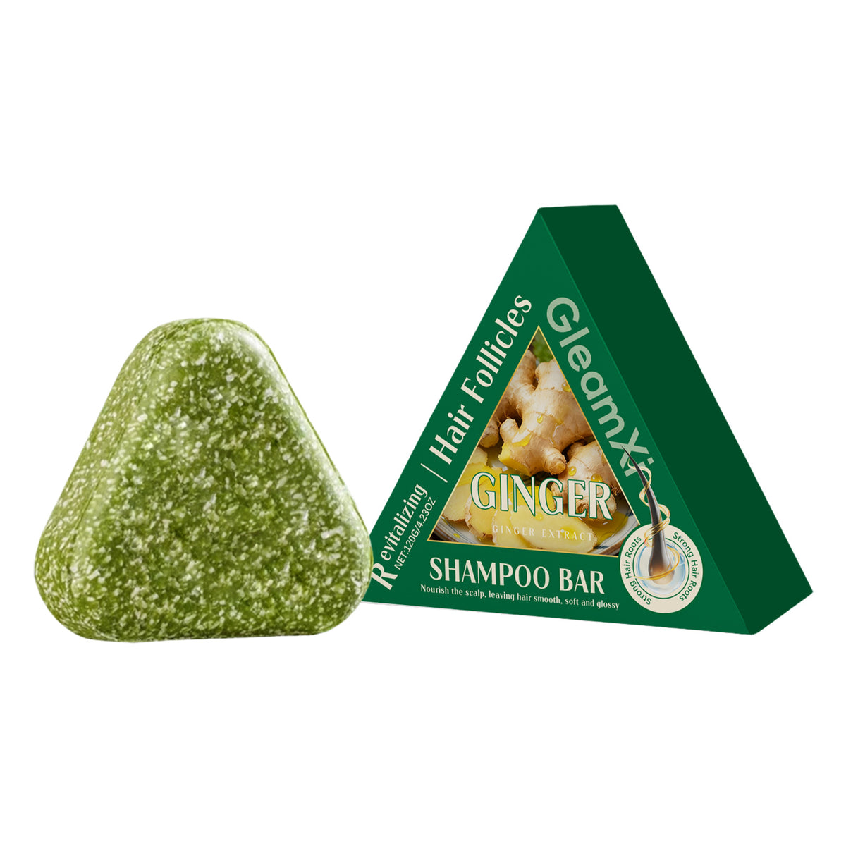 Ginger Nourishing Shampoo Bar 120g for Hair Care Natural Soap