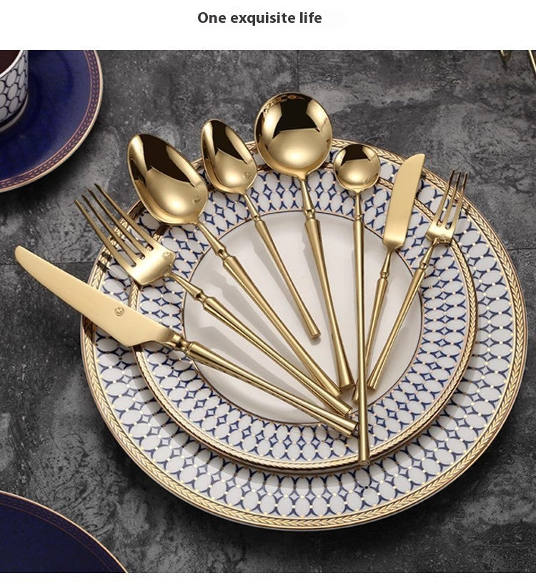 Stainless Steel Tableware Set - Knife Fork Spoon Flatware Utensils