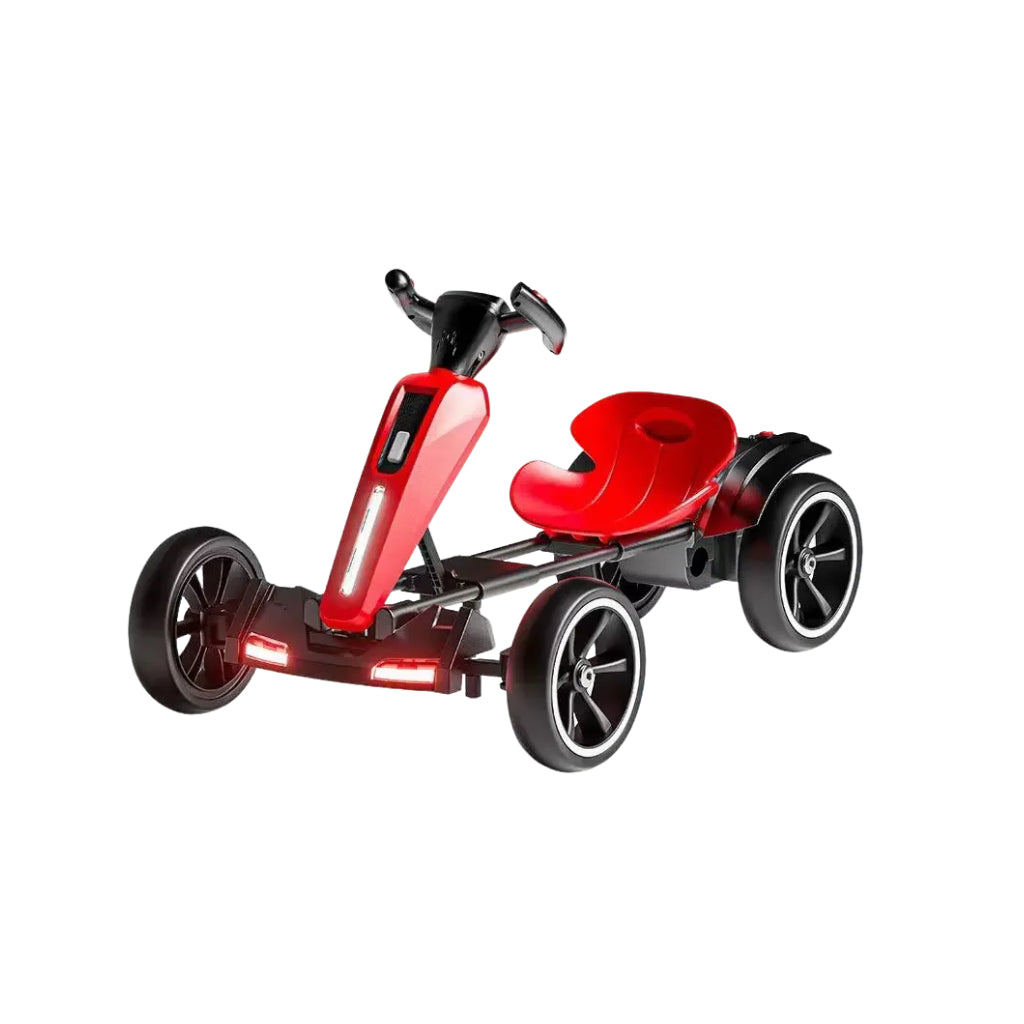 12V Electric Kids Go Kart with Adjustable Seat - Red