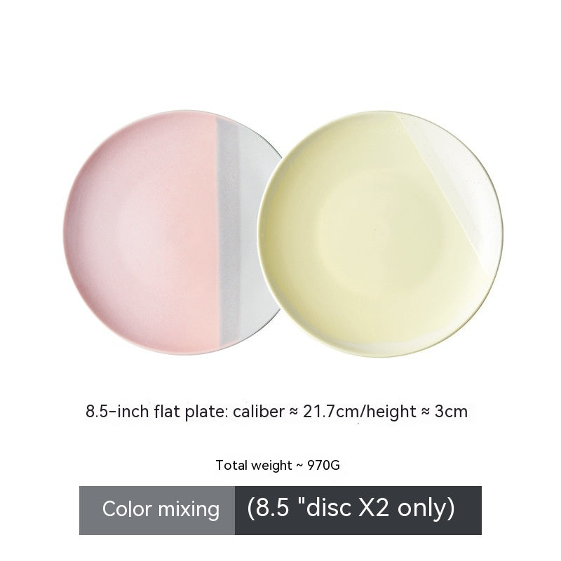 Flat Dish Set for Home Kitchen - Assorted Styles & Sizes