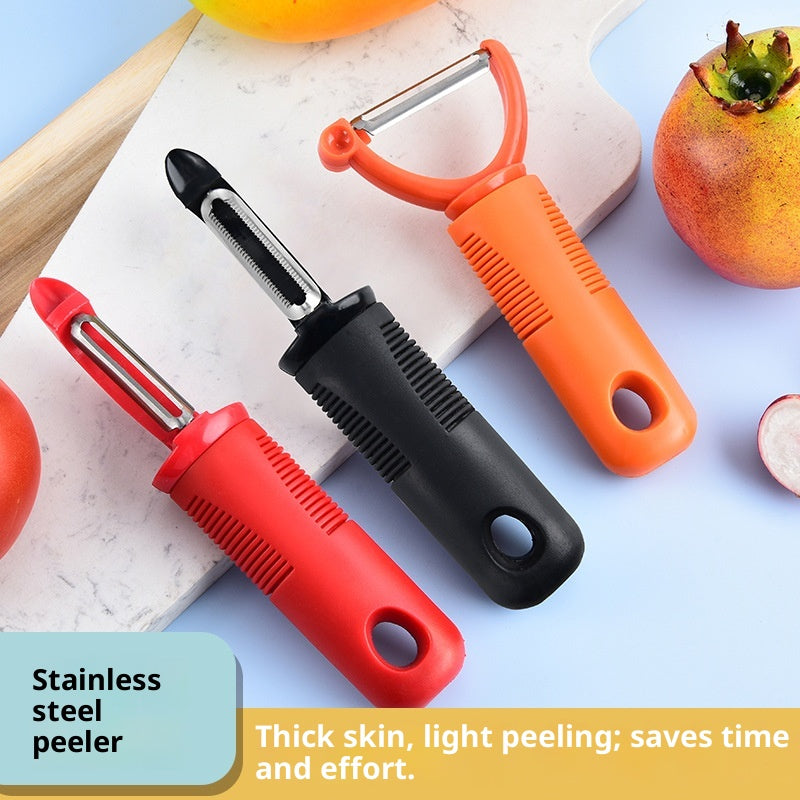 Stainless Steel Fruit and Vegetable Peeler - Multi-Color Options