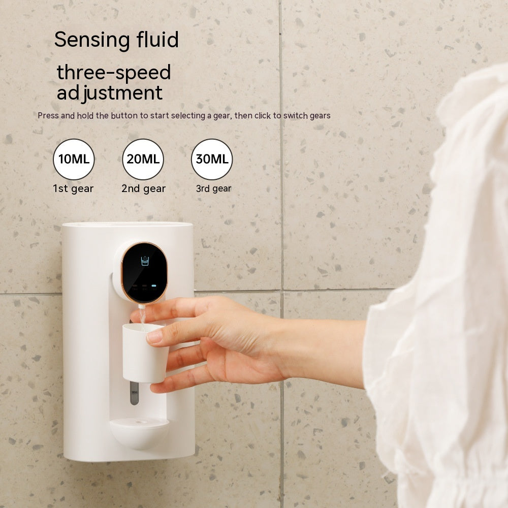 Automatic Touchless Mouthwash Dispenser Wall Mount, Adjustable & Punch-Free