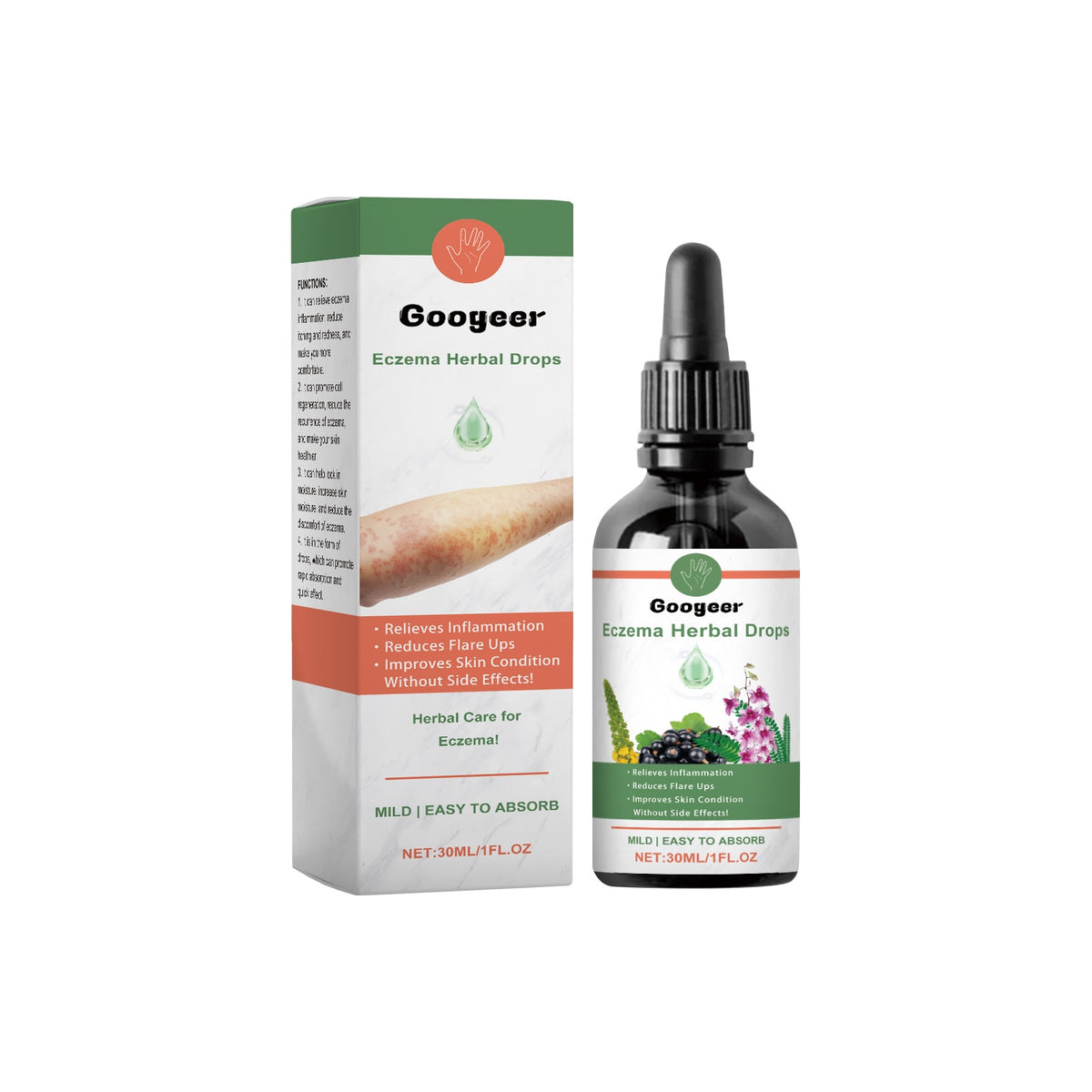 Eczema Herbal Drops with Soothing Cream Set