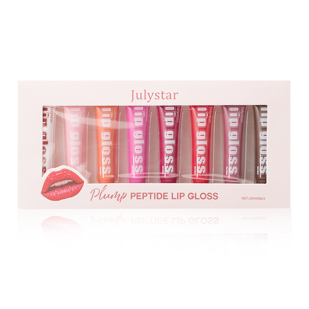 Fruit Flavored Moisturizing Lip Gloss Set - 8 Pack Transparent Gloss