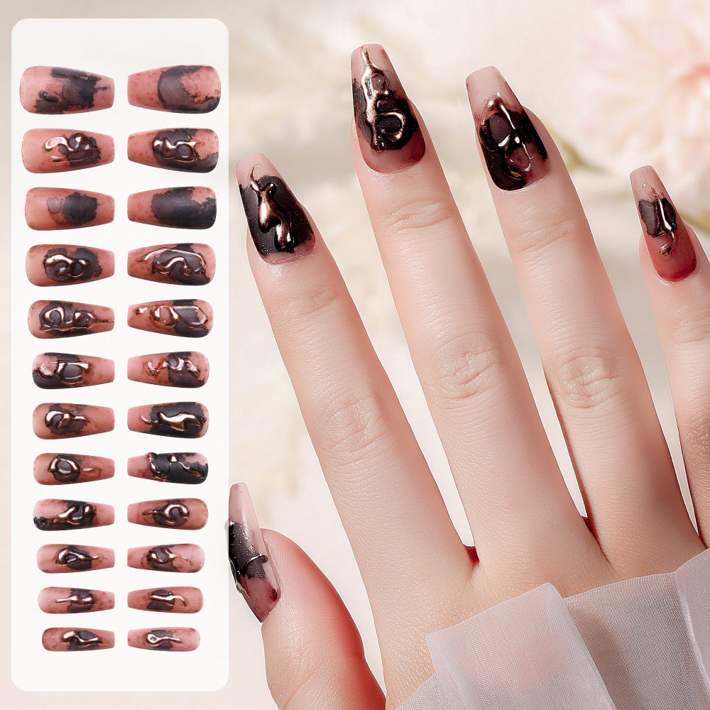 Nail Patches with Jelly Glue - 24 Pieces