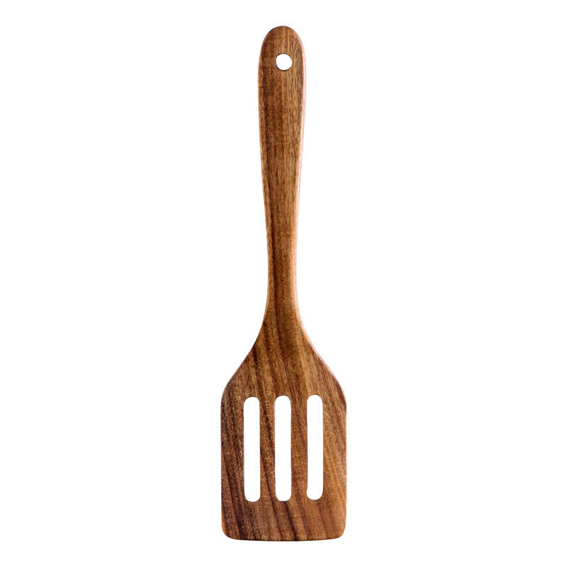 Lengthened Wooden Spatula Set Non-Stick Cooking Kitchenware Multiple Sizes
