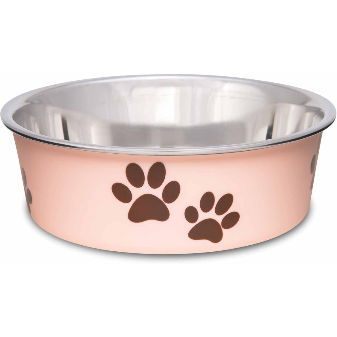 Stainless Steel Dog & Cat Bowl with Spill-Proof Rubber Base - 15 oz