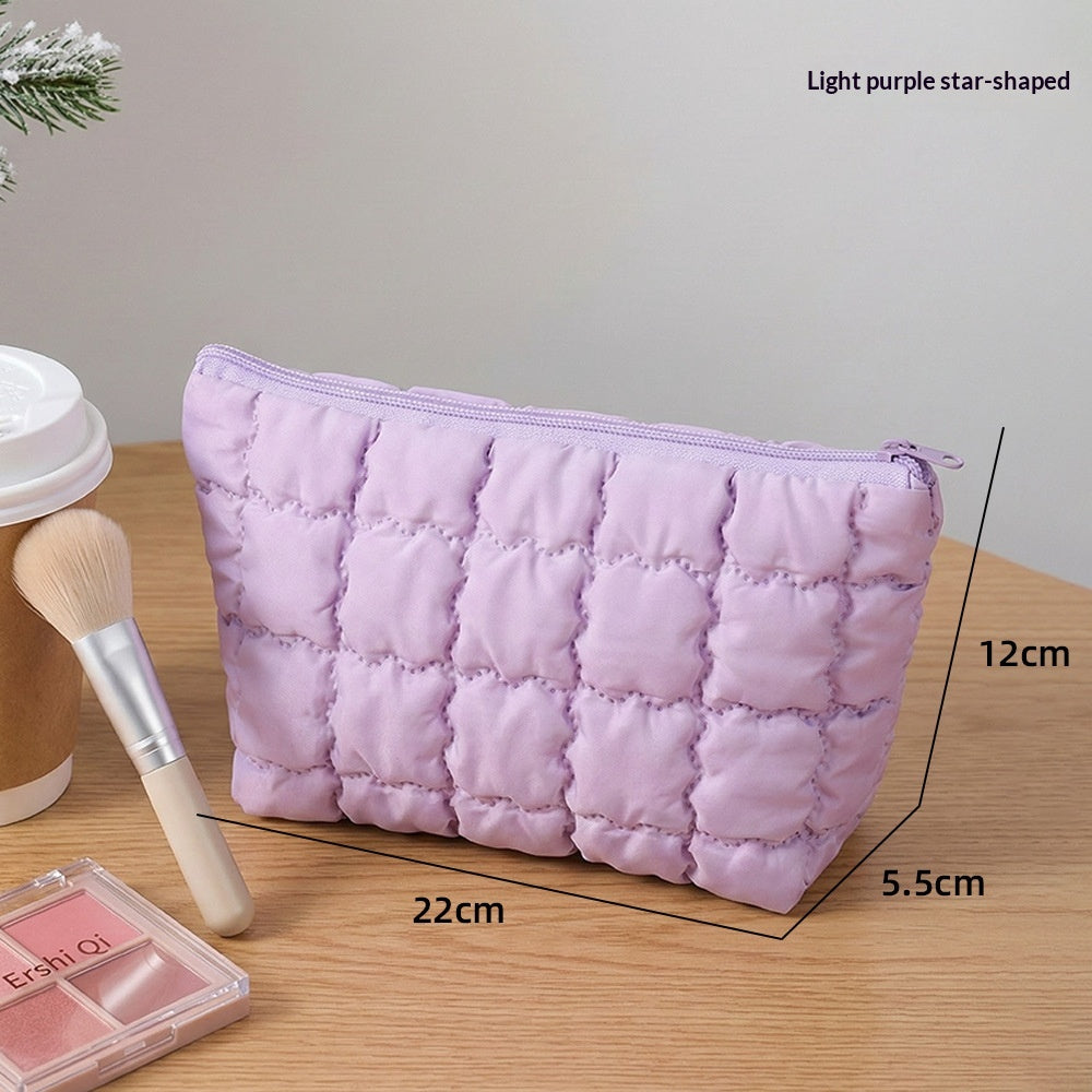 Multicolor Pleated Lightweight Clutch Bag - Stylish Portable Handbag