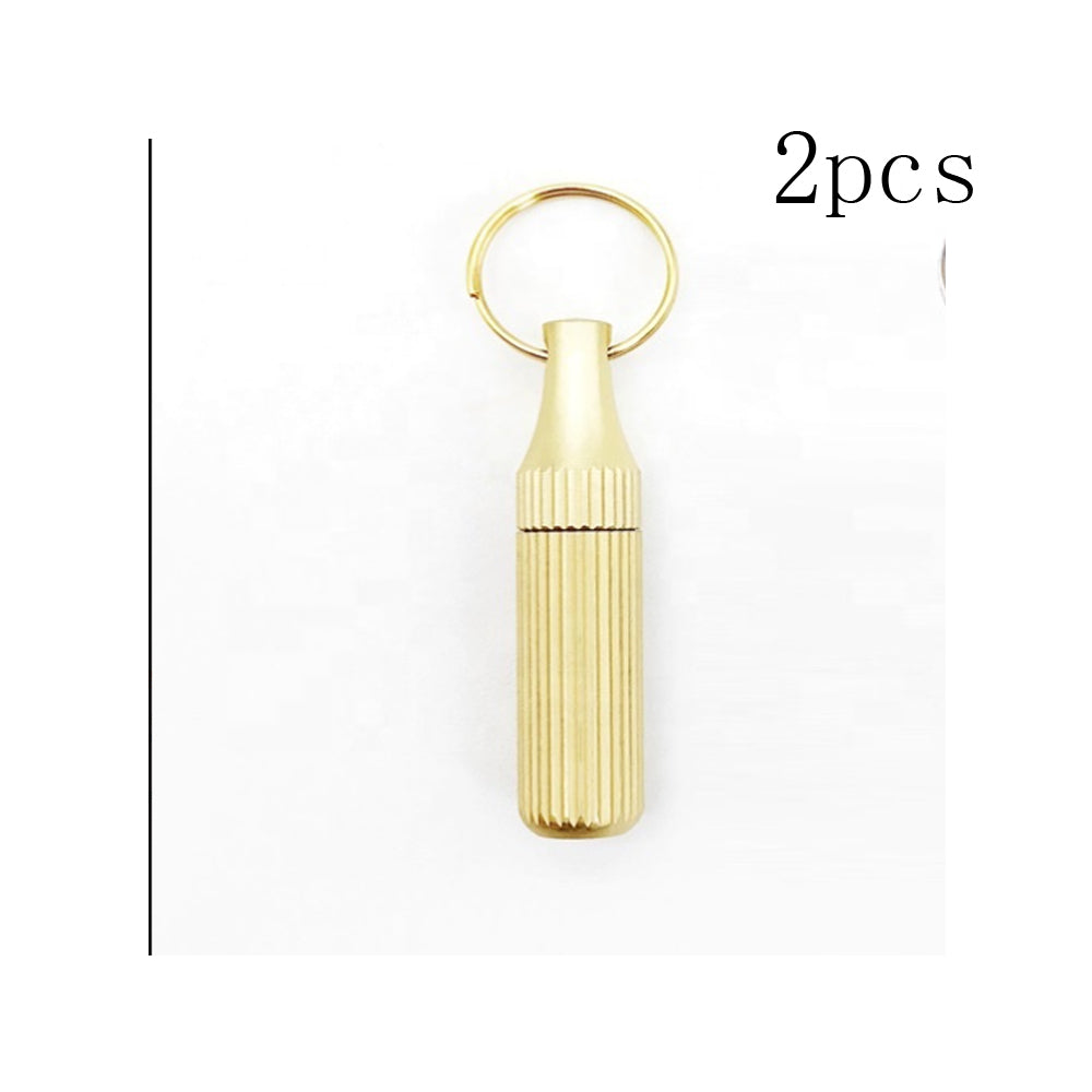 2PCS Mini Pocket Knife Set - Leaf-Shaped Stainless Steel with Keychain