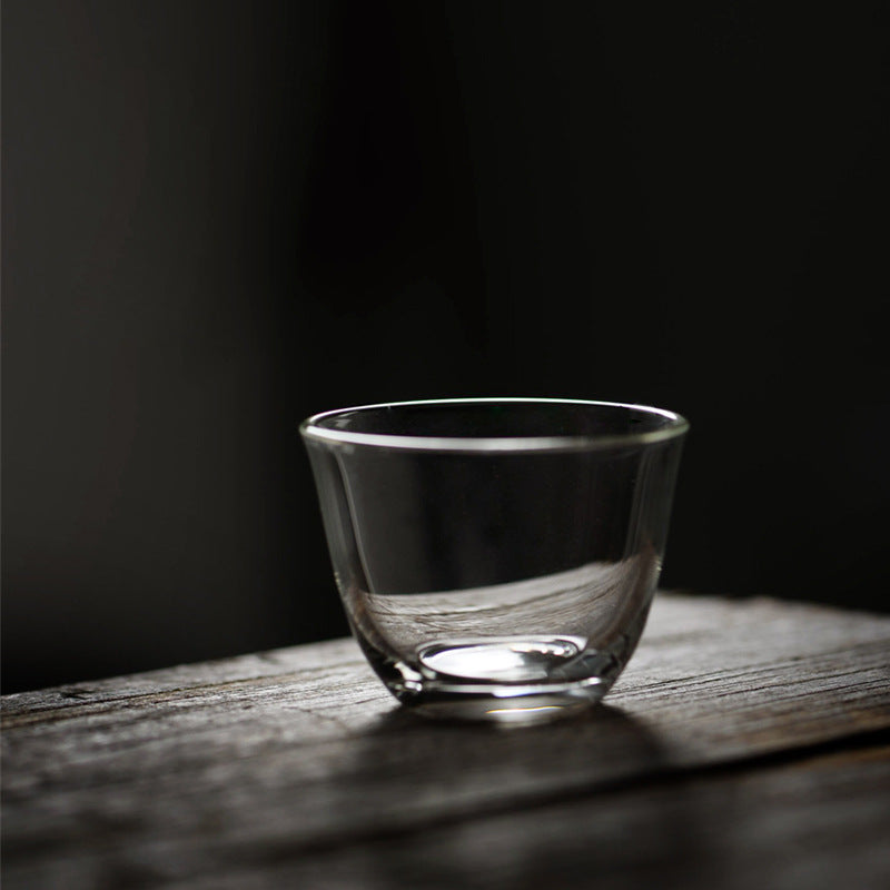 Heat-Resistant Glass Tea Tasting Cup Seamless Transparent or Frosted