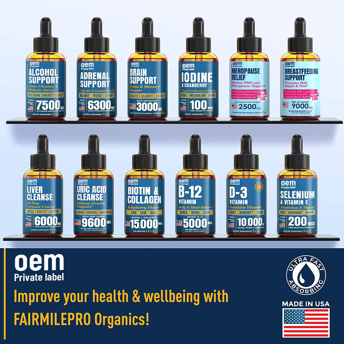Ginkgo Leaf Ginseng Oral Liquid Drops - Promotes Wisdom & Health, 60ml