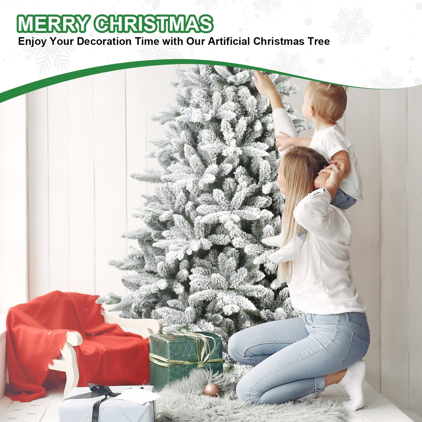 PVC Christmas Tree - Festive Holiday Decoration, Multiple Heights