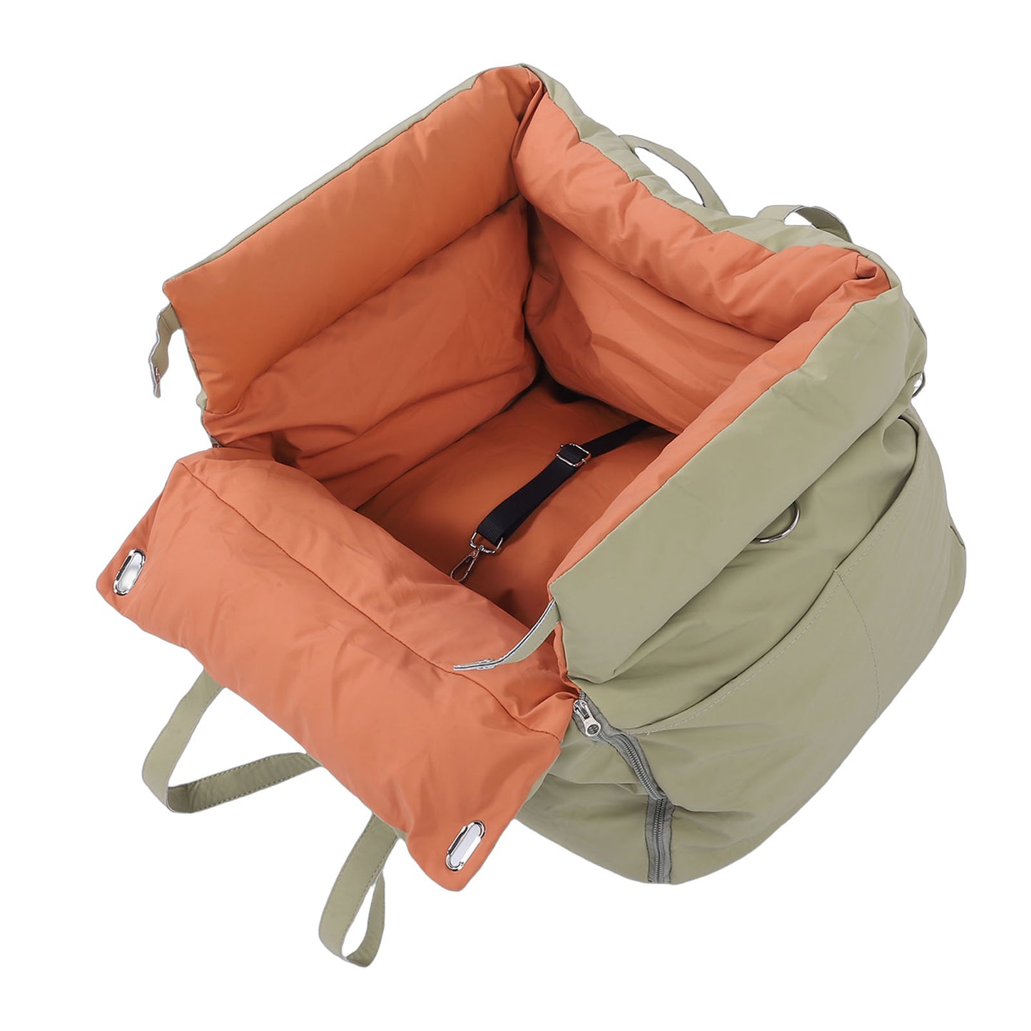 Portable Car Pet Bed for Dogs and Cats - Washable Travel Dog & Cat Seat with Harness