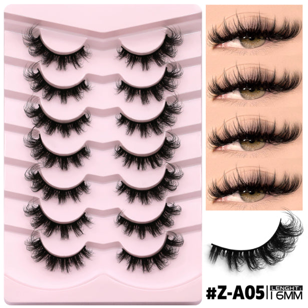 Natural False Eyelashes Without Eyeliner - Dense, Long Style, Multiple Variants