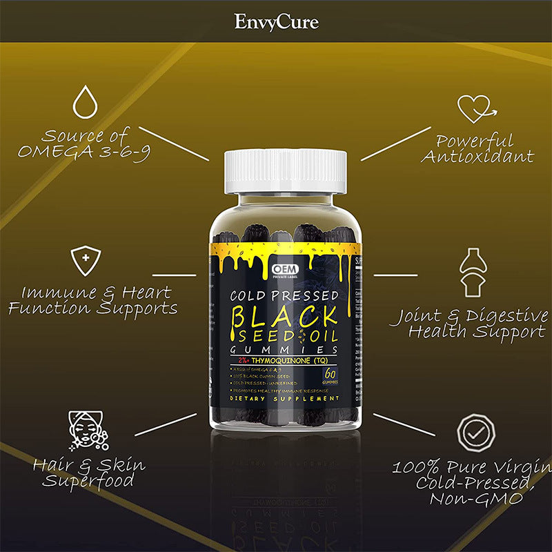 Black Seed Oil Gummy Vitamins - 60 Soft Tablets