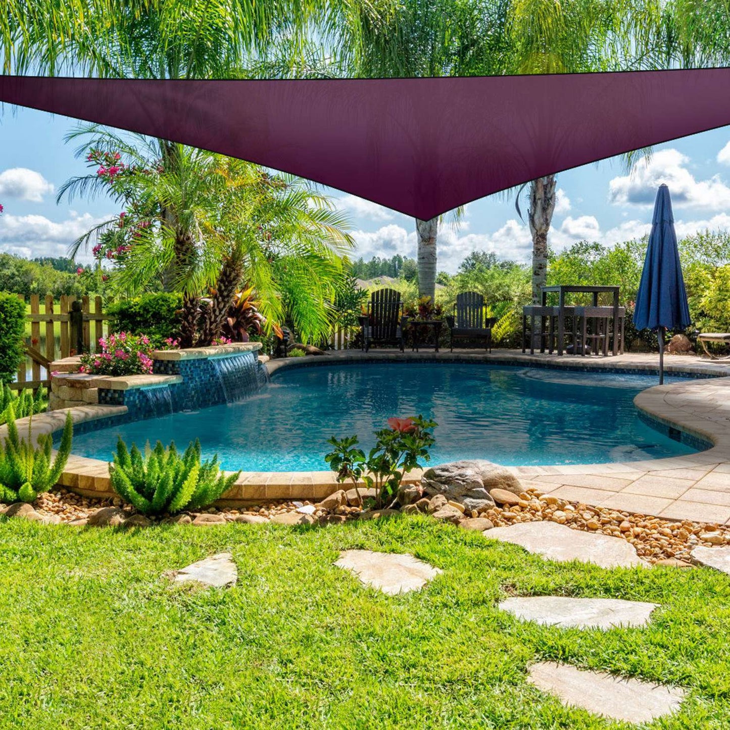 Triangle Shade Sail Canopy - Waterproof Outdoor Shelter