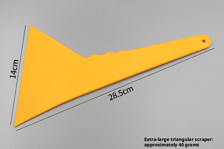 Large Yellow Triangle Scraper Model for Art & Craft Projects - 1 Pack