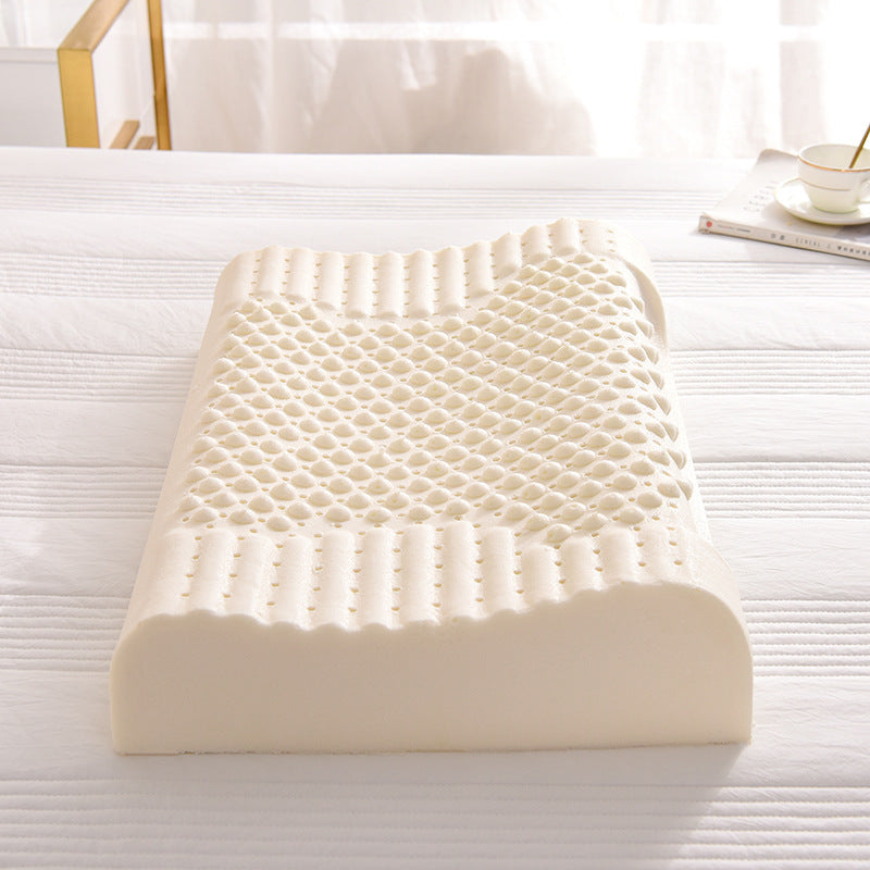 Natural Latex Neck Massage Pillow - Adjustable Sizes & Colors