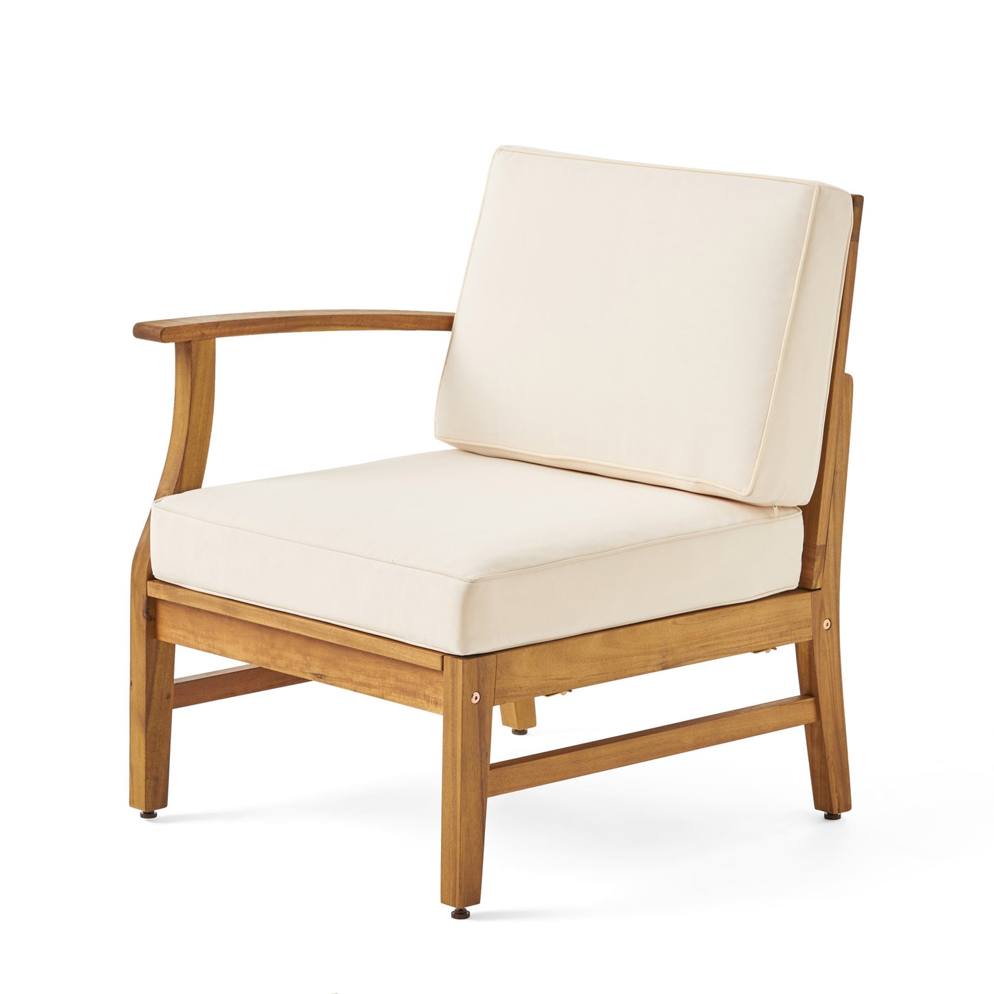 Perla 5-Piece Outdoor Sofa Set - Cream Acacia Wood