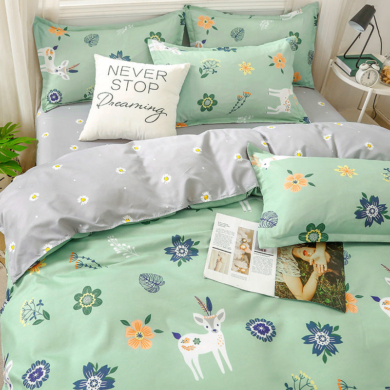 Student Dormitory Single Duvet Cover Set - Autumn & Winter Bedding
