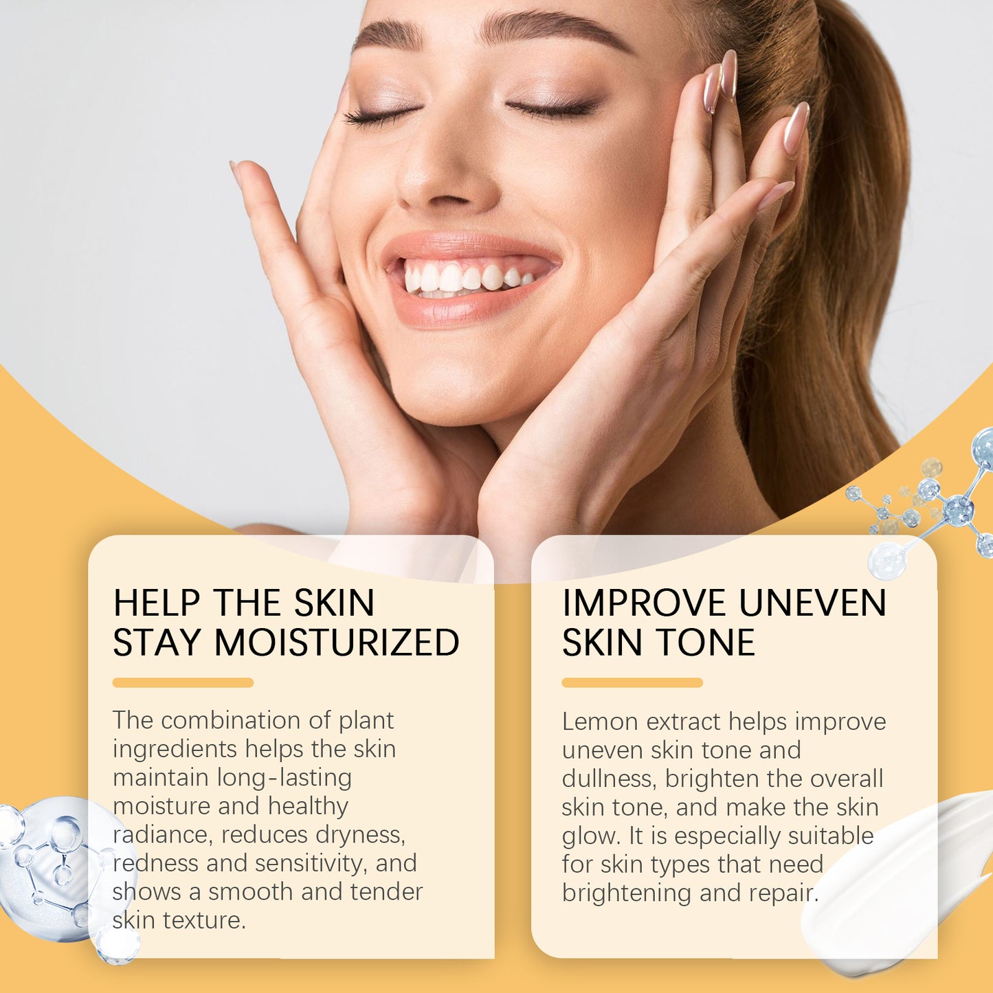 Brightening Face Balance Cream with Lemon Extract & Glycerin