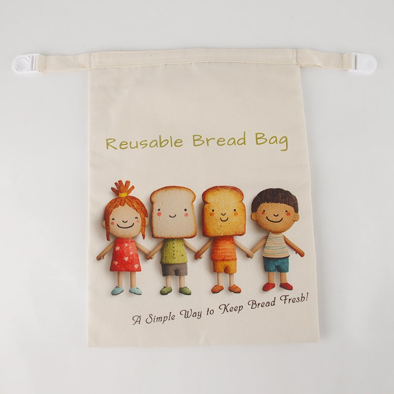 Reusable Beeswax Bread Bag Double Layer Eco-Friendly Storage Bag