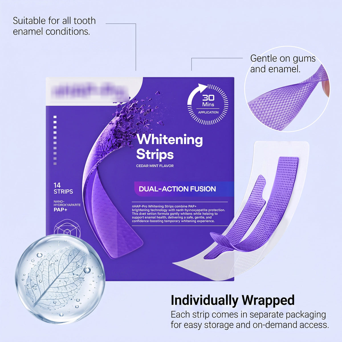Dental Care Strips for Oral Freshness - 14 Count