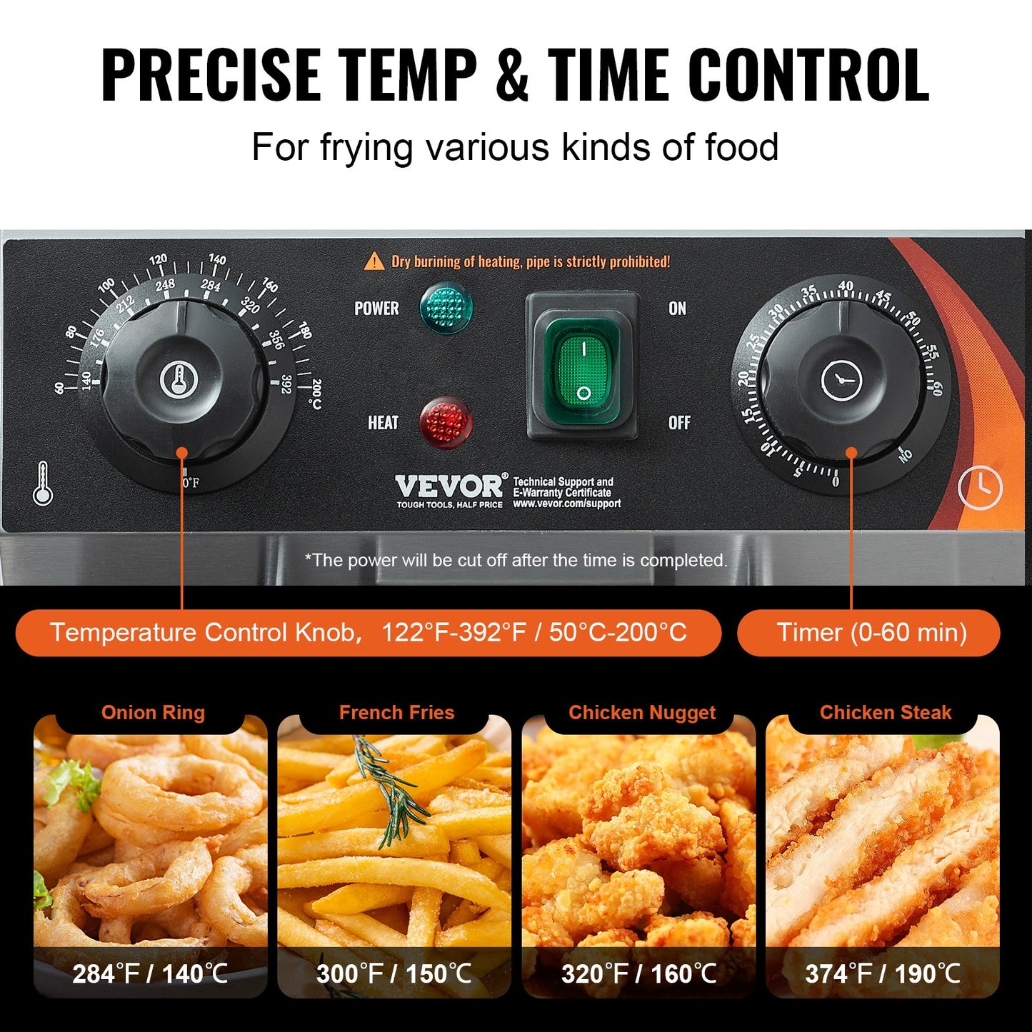 Commercial Double Tank Electric Deep Fryer 3000W for Kitchen Use, Silver