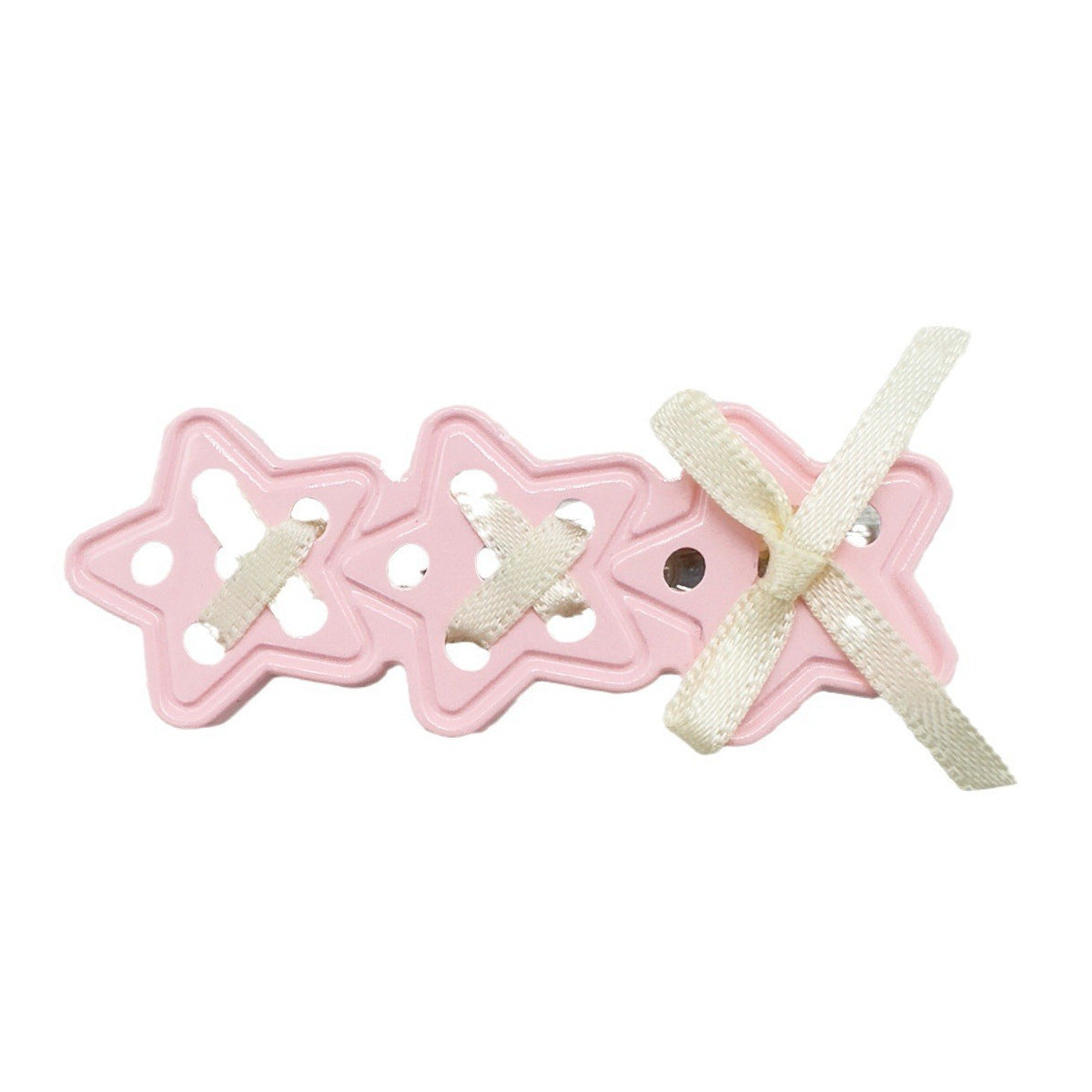 Star Hairpin Clip-In Hair Accessory for Girls - Ribbon & Duckbill Styles
