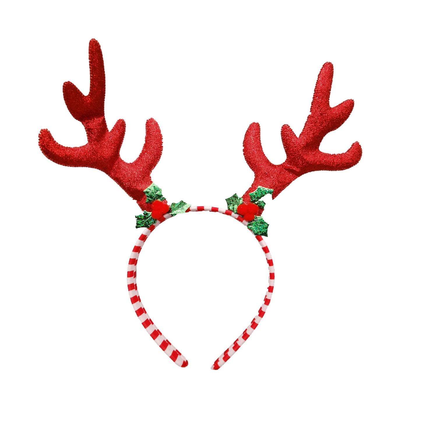 Christmas Headband with Snowflake and Antler Designs - Festive Hair Accessory