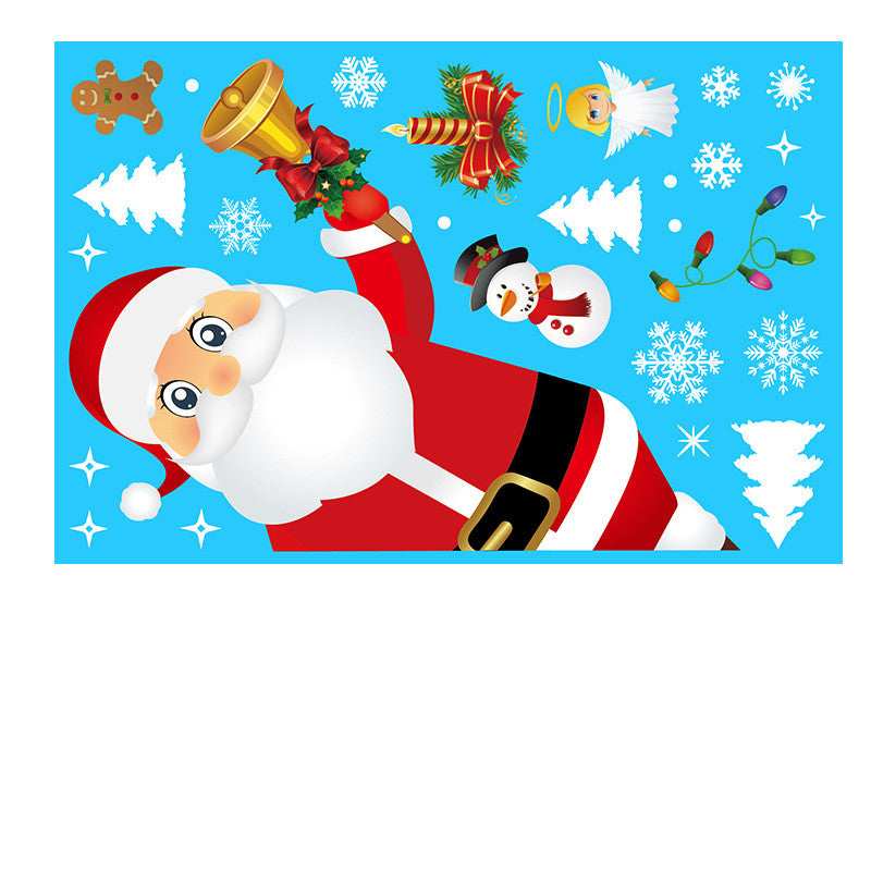Christmas Wall Stickers Snowflakes Decoration PVC Waterproof Decals
