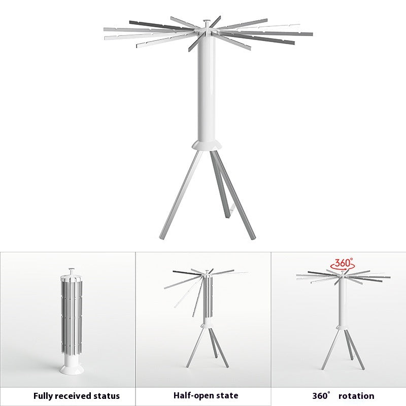 Octopus Clothes Hanger Floor Folding Storage Rack for Wardrobe & Balcony