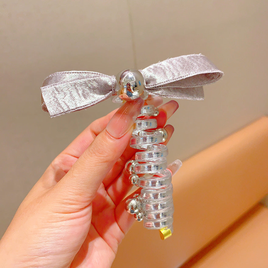 Durable Bow Hair Band with Silver Line & Heart Variations - Hair Accessories