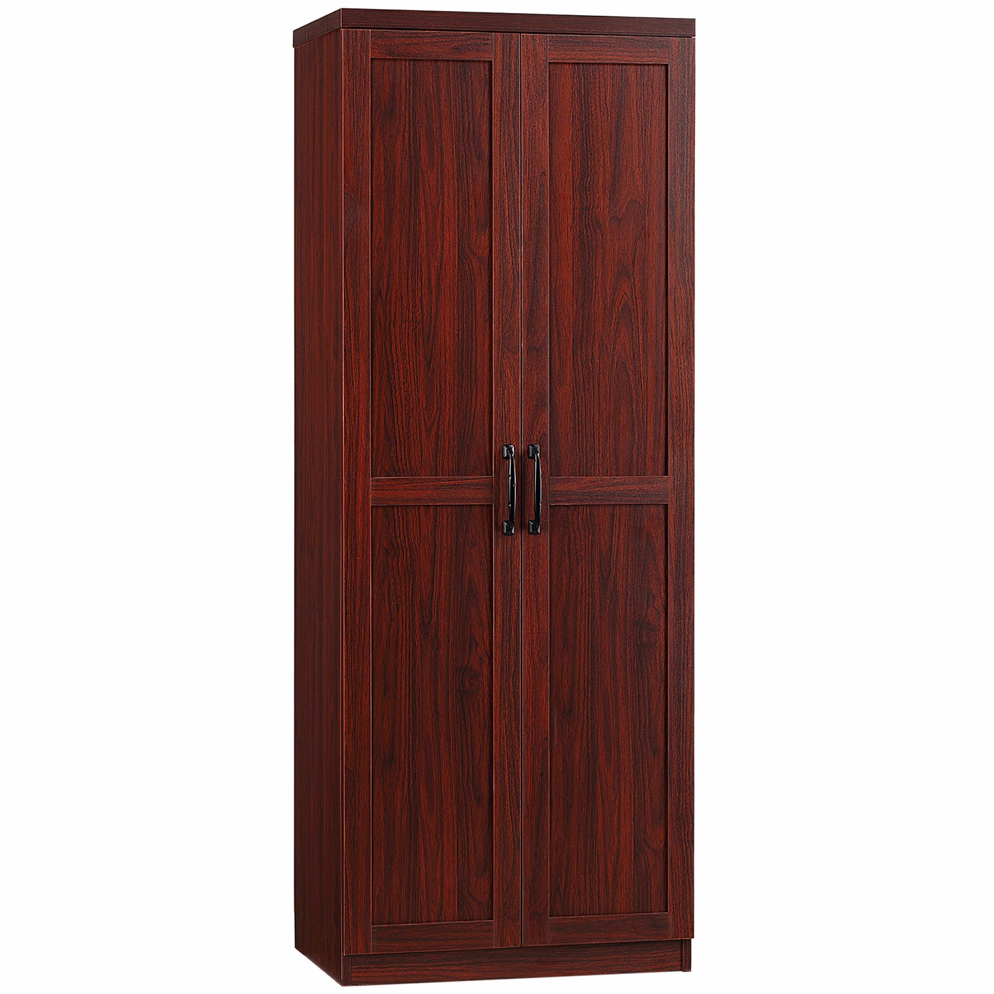 63" Freestanding Kitchen Pantry Cabinet with 5-Tier Shelving - Espresso