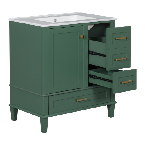30" Bathroom Vanity Set with Sink Combo and Soft Closing Door