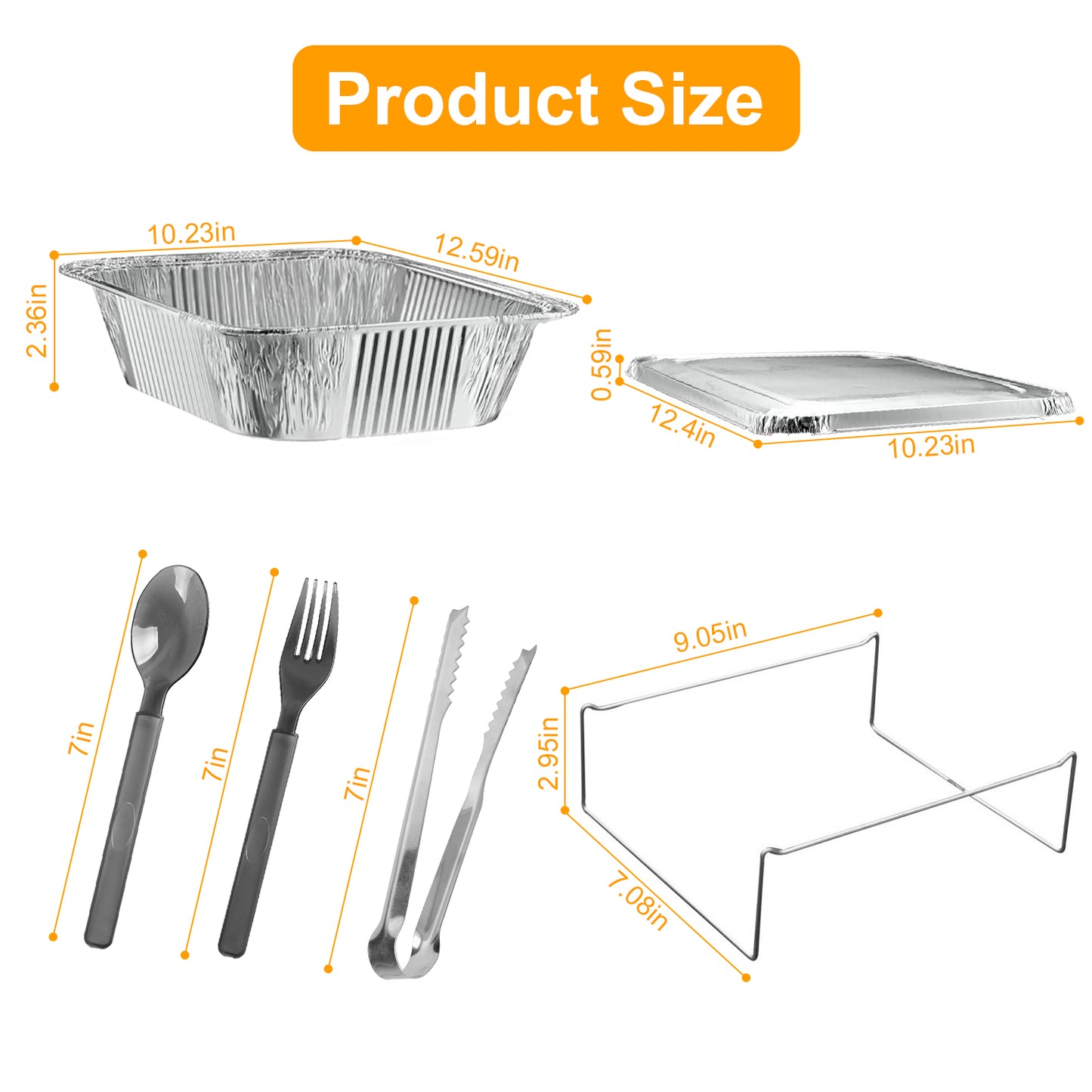 36-Piece Disposable Chafing Dish Set - Buffet Server with Utensils