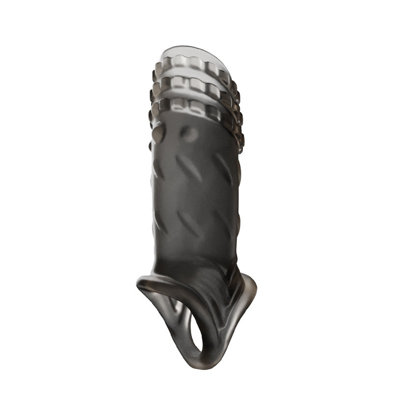 Male Condom Wearables Crystals - Long Thick Flexible Cover for Intimate Use