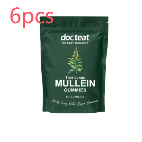 True Lungs Mullein Gummies - Herbal Respiratory Support, 60 Gummies