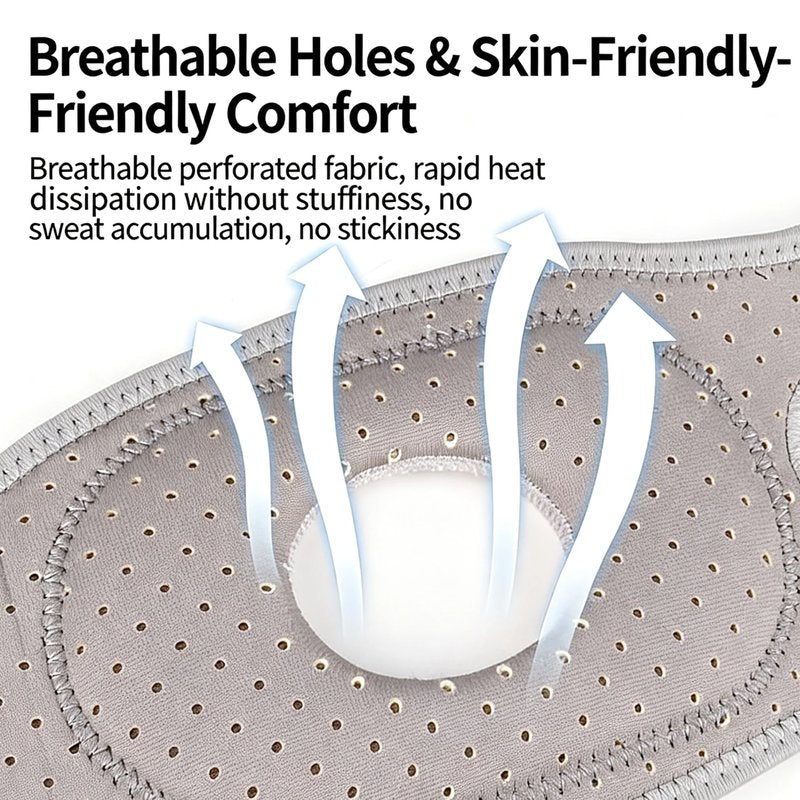 Adjustable Knee Support Brace with Silicone Shock Absorption for Meniscus Protection