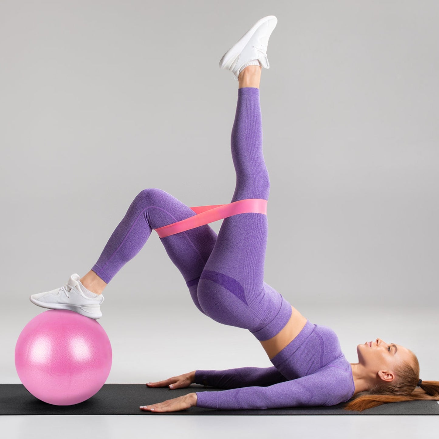 14-Piece Pilates Ring Kit with Resistance Bands & Yoga Ball
