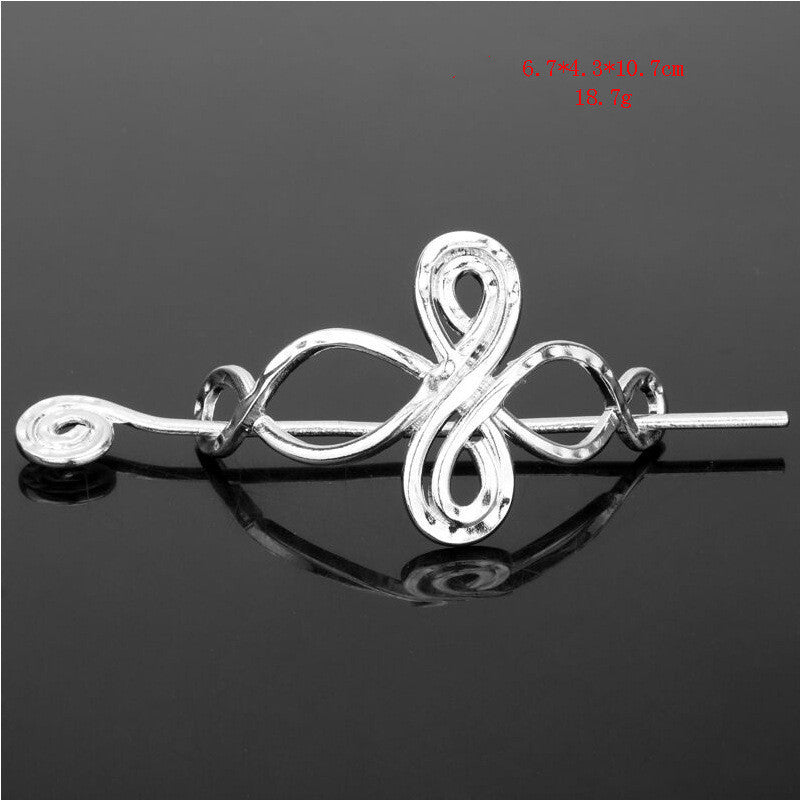 Vintage Celtic Metal Dragon Hairpin for Women - Hair Accessories, Hairpin, Hair Jewelry