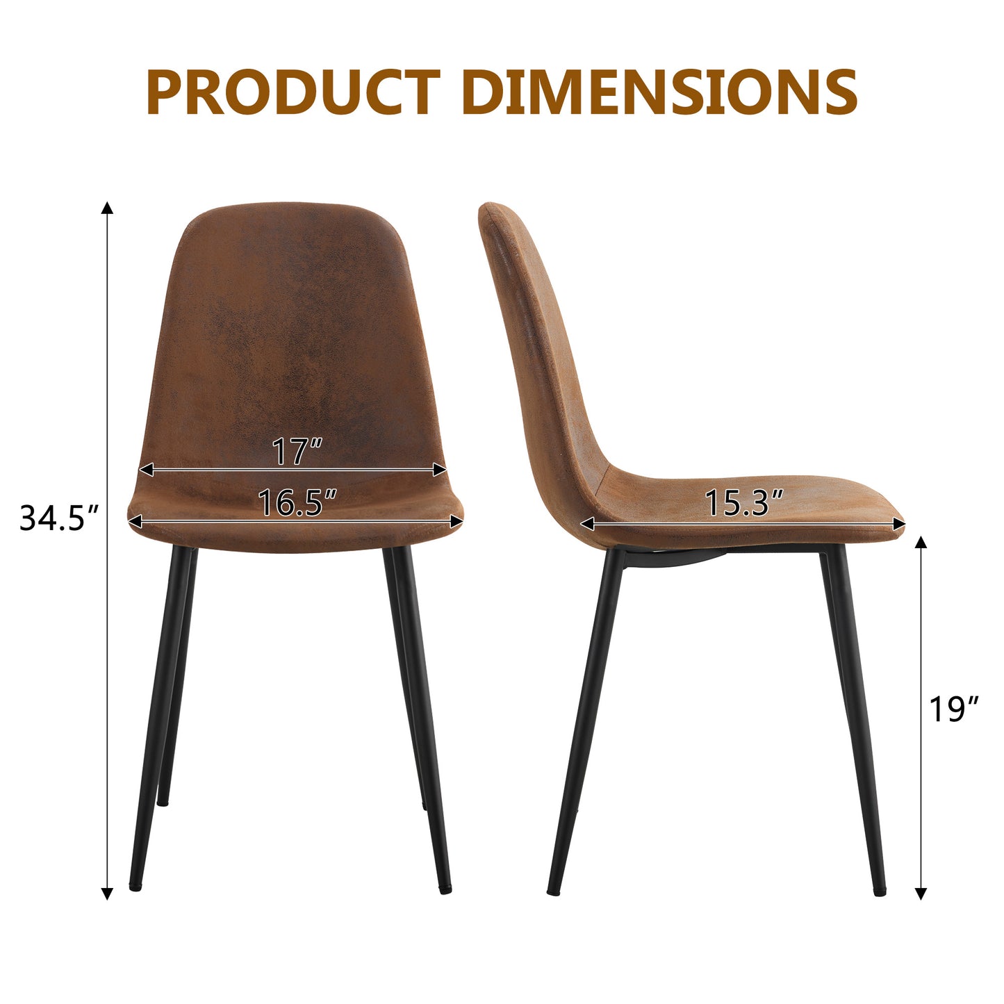 A Set Of 4 Modern Medieval Style Restaurant Cushioned Side Chairs,