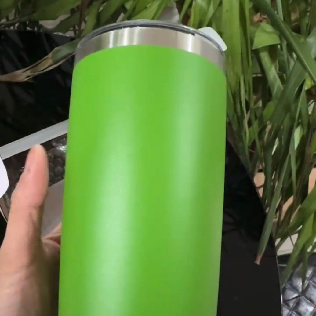 20oz Double-Wall Stainless Steel Car Mug - Vacuum Insulated Drinkware